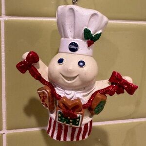 Danbury Mint The Pillsbury Doughboy Glitter Ornament - No Box